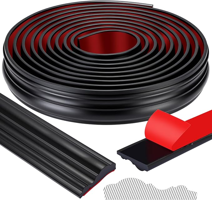 19.7ft Peel and Stick Chair Rail | Flexible Wall Trim, Adhesive Molding, DIY Home Decor, Cabinet Border Trim, Frame Edging Strip, Wall Protection, Easy Install by Innconee
