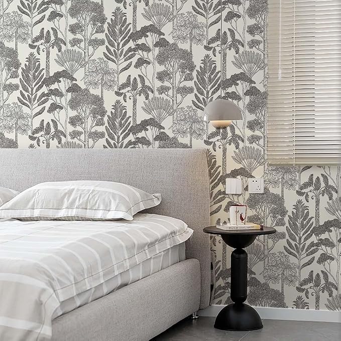 Forest Wallpaper Peel and Stick Vintage Tree Wall Paper 393in 17.3in | Upgraded Vinyl,Easy Match,Boho Wall Mural for Bathroom Waterproof,Self Adhesive,Removable, Bedroom Contact Paper for Cabinet - Image 4