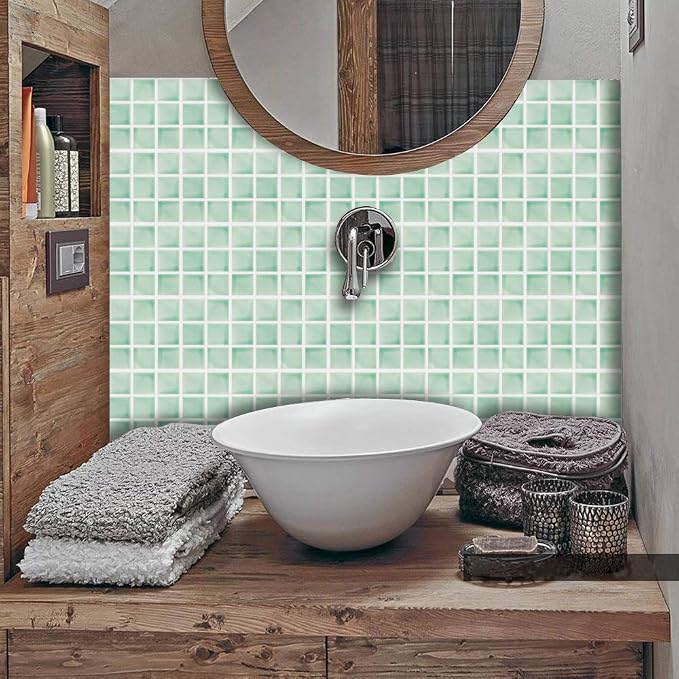 Alwayspon 25 Pcs Self-Adhesive Decals for Home Decor, Peel and Stick Wall Tile Stickers, Water-Proof for Kitchen Bathroom, 4x4inch - Image 4