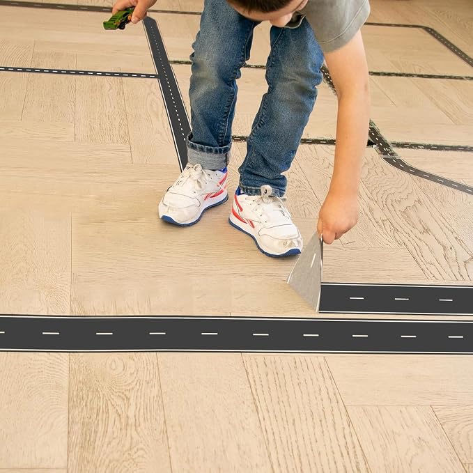 Wall Border Road Stickers Street Nursery Decor Boys Bedroom Decals Vehicle Removable Wallpaper Kids Room Vinyl Murals DIY Cute Decorations - Image 8