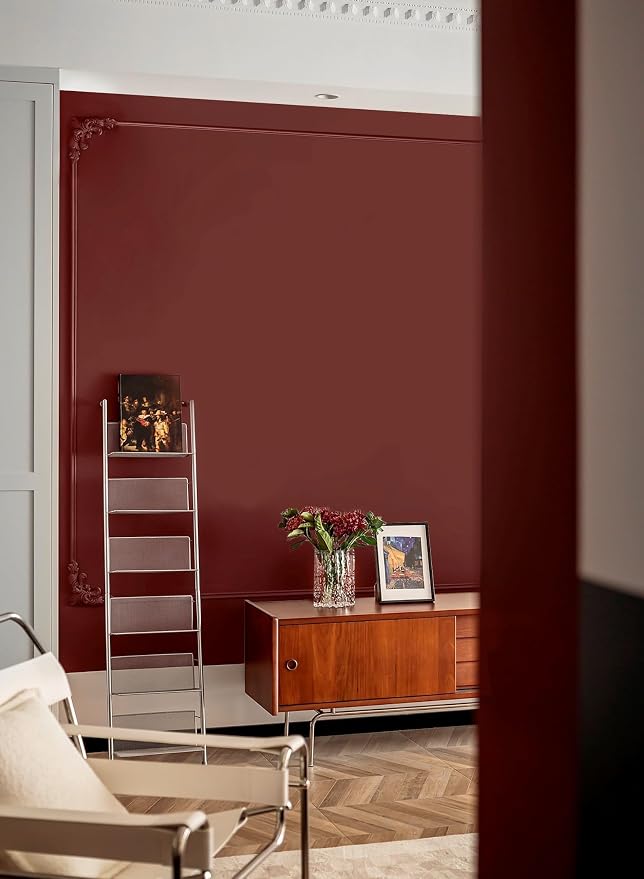 Dimoon 78.7''x17.7''Brick Red Peel and Stick Wallpaper Contact Paper Modern Self Adhesive Wall Paper Removable Textured Solid Color Shelf Cabinet Vinyl Roll (78.7''x17.7'',Brick Red) - Image 7
