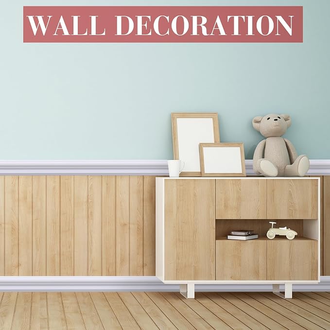 32.8ft x 2.36 Inch Flexible Peel and Stick Molding Trim for Wall, Baseboard, Backsplash, Tile Edge, Chair Rail, Mirror-self Adhesive Trim for Bathroom Wall Door Floor Corner Window, White - Image 5