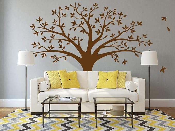 Giant Family Photo Tree Wall Decal Mural Art Vinyl Wall Stickers Living Room Baby Room Decor (Brown) - Image 2