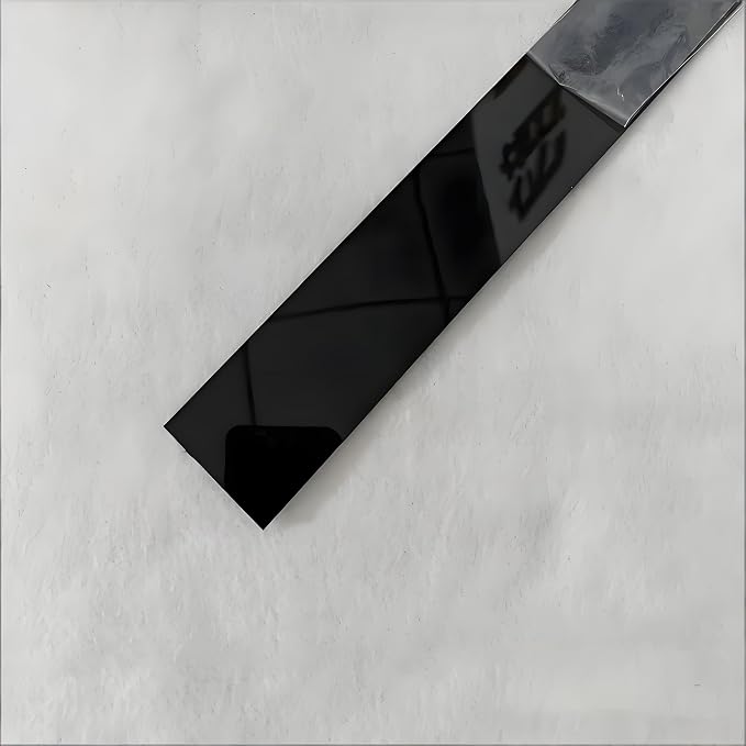 Mirror Acrylic Trim Roll, Peel and Stick Self Adhesive Wall Molding Strips 5 Rolls x 4 FT (Total 20 FT), 1.6 Inch Wide Flexible Mirror Tape for Wall Paneling (Black Mirror, 4 FT x 0.8 in) - Image 4