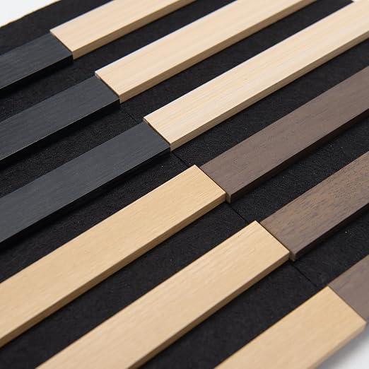 Art3d Wood Slat Panels, Soundproof Drop Ceiling, 4 Multi-Color, Sample Pack | Crack-Resistant, Scratch-Resistant, Eco-Friendly, Durable, Grid Compatible, Ideal for Living Room, Bedroom & Home DIY Upgrade - Image 2