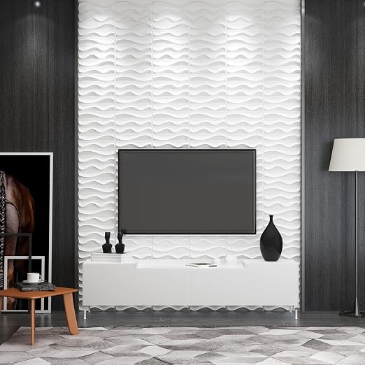 Art3dwallpanels 3D Wall Panels, 33 Pack, White PVC | 3D PVC Wall Tiles for Interior Wall Decor, Waterproof, Modern, Easy DIY for Residential and Commercial - Image 6