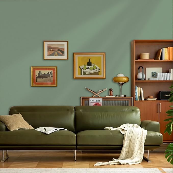 Yancorp 24"x394"/32.8' Matte Sage Green Peel and Stick Wallpaper Removable Contact Paper for Cabinets and Drawers Stick on for Bedroom Kitchen Self-Adhesive - Image 5