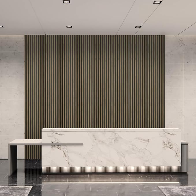 Art3d 96 x 6 Inch 3D Fluted Wood Textured Slat Wall Panel, 8-Pack, Ebony | Natural Wood Texture, Weather Resistant, Durable, Easy to Install, Eco-Friendly, Elegant Design, for Living Room, Bedroom - Image 3