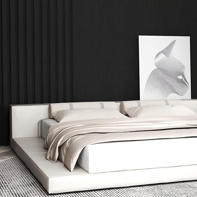 Vinjiasin Peel and Stick Wallpaper Black Wallpaper Black Wood Contact Paper Self Adhesive Removable Wood Wall Paper Waterproof Vinyl for Countertop Cabinet Desk Furniture Decorative 12" x 118" - Image 9