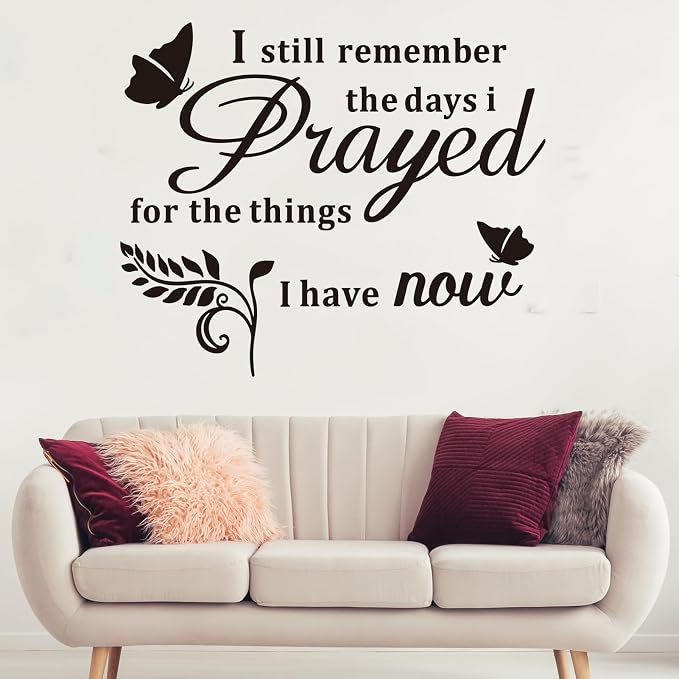 VODOE Prayer Wall Stickers for Bedroom: | Solve Apply Anxiety Issue - Quotes Wall Decals for Living Room Church - Ideal for Instant Home Walls Makeover Large - Image 7