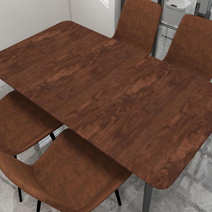 Wood Grain Contact Paper 17.3"x400" Dark Brown Wood Look Peel and Stick Wallpaper Vintage Removable Self Adhesive Vinyl Faux Wood Wallpaper for Cabinets Countertops Covering - Image 8