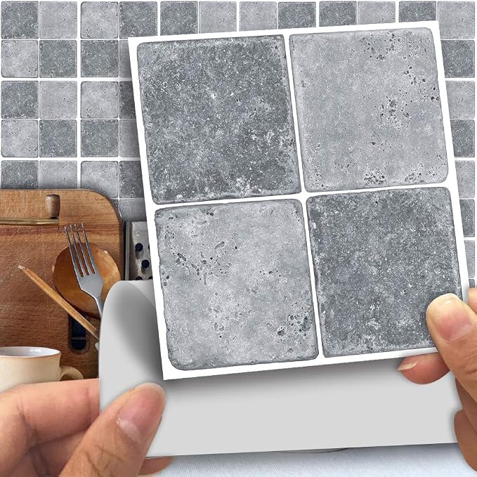 Alwayspon 25 Pcs Self-Adhesive Transfer for Home Decor, Peel and Stick Tile Decal, Water-Proof Backsplash Sticker for Kitchen Bathroom, 6x6inch - Image 9