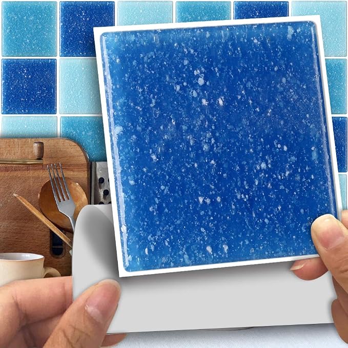 Alwayspon 25 Pcs Self-Adhesive Decal for Home Decor, Peel and Stick Wall Tile Sticker, Water-Proof Backsplash for Kitchen Bathroom, 6x6inch by Alwayspon