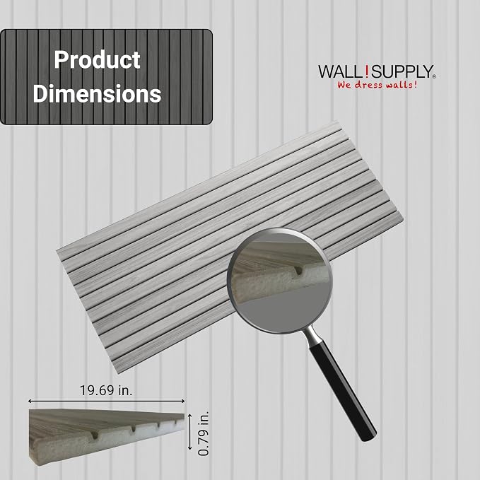 Wall!Supply Ultralight Linari Modern Grey EPS Foam Faux Wood 3D Wall Panels - Home Decor Wallpaper Alterantive for Living Room, Bedroom, and Office -Easy Installation DIY Room Decor-4 Pack 24.96 Sq Ft | Lightweight EPS Foam, Wallpaper Alternative, Easy... - Image 5
