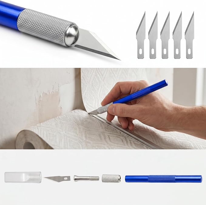 Clay&Fire Peel and Stick Wallpaper Tools, Wallpaper Smoothing Tool Kit 6Pcs | Contact Paper Hanging Vinyl Backsplash Window Film - Image 7