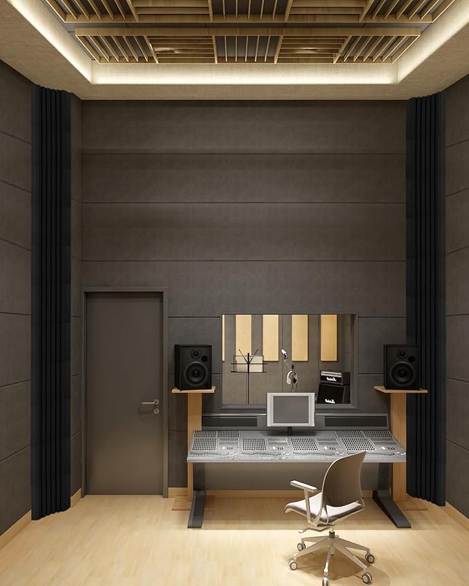 8 Pack - Bass Traps Acoustic Foam Corner, 9.8x9.8 * 4.7'' Black Bass Traps Corner Studio Foam, High Density and Fire-Proof Bass Traps Acoustic Panels Recording Studio Acoustical Treatments - Image 6