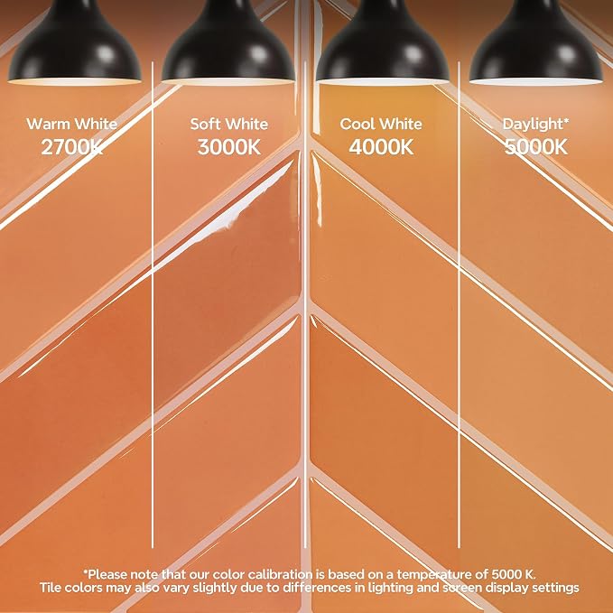 STICKGOO Herringbone Peel and Stick Backsplash, Orange, 10 Sheets | 12.6 x 9.7 in, Thicker Rectangular Vinyl Stick-On Wall Tiles, Easy Alignment, Waterproof, Easy to Clean, Kitchen/Bathroom - Image 4