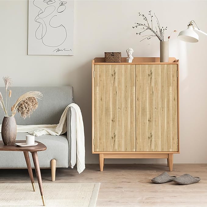 Yun-aeon Realistic Wood Peel and Stick Wallpaper 17.7"x1200" Contact Paper Wood Grain Self-Adhesive Film Waterproof & Removable Wallpaper Decorative Vinyl for Kitchen Countertops Cabinets - Image 4
