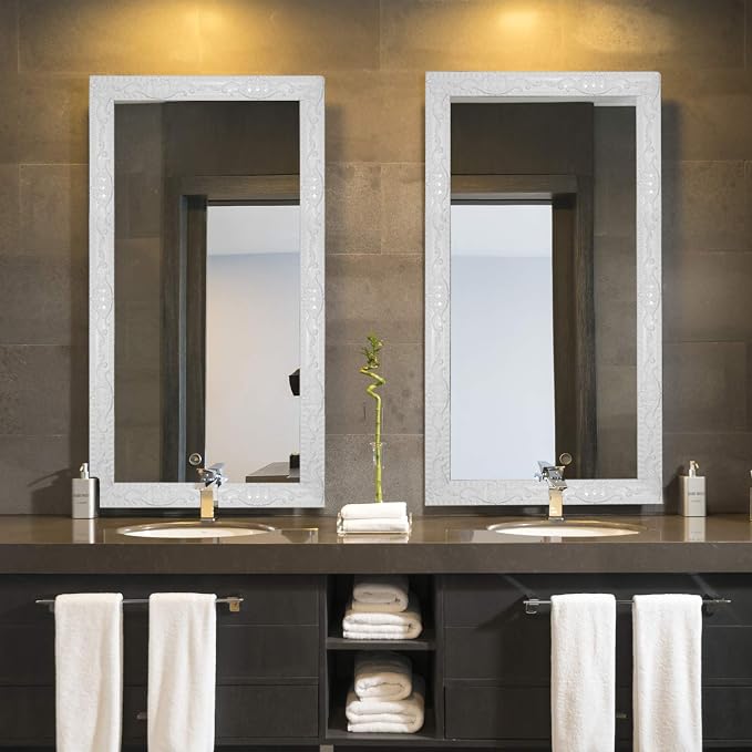 NeatiEase Flexible Molding Trim Wall Trim Self Adhesive, 16.4 Feet Peel and Stick Mirror Frame Border, Waterproof Bathroom Decor, Home Decor (White) - Image 6