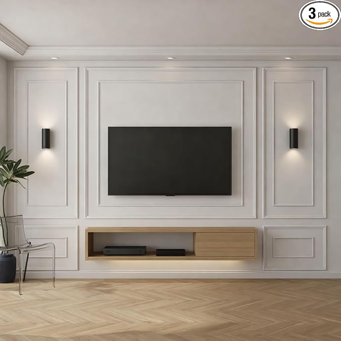 Pangda 3 Set Peel and Stick Wall Molding Kit Panel, 31x63in+78x63in | Premade, Wainscoting Accent Panel, Wall Moulding Kit, 3D, for Interior and Outer Layer, Ready to Assemble, Accent Molding by Pangda
