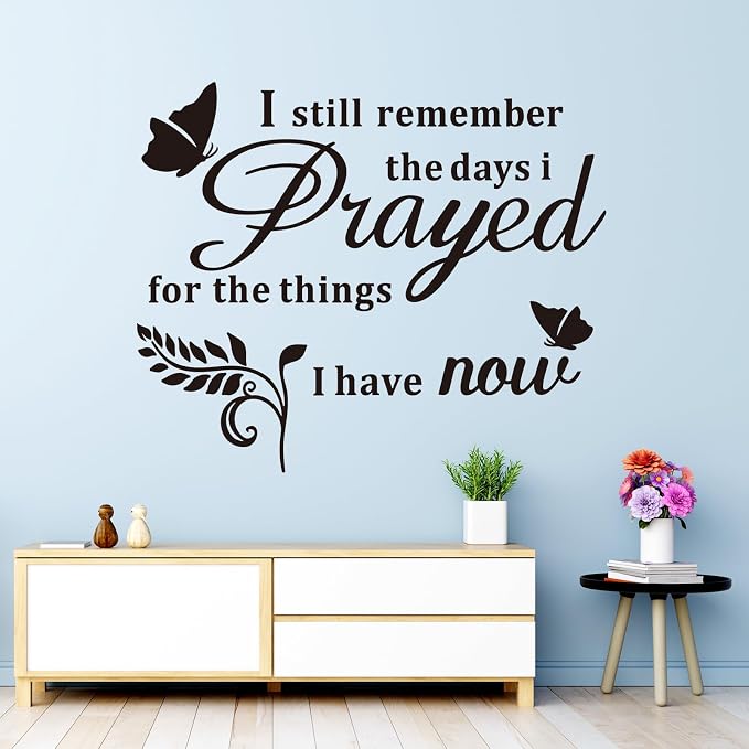VODOE Prayer Wall Stickers for Bedroom: | Solve Apply Anxiety Issue - Quotes Wall Decals for Living Room Church - Ideal for Instant Home Walls Makeover Small - Image 6