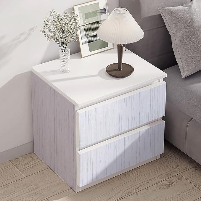 White Grasscloth Peel and Stick Wallpaper Vintage Texture Removable Waterproof Wallpaper for Room Walls, Cabinets, Furniture, Drawers, Desk A Set of 15.7"x1200" - Image 9