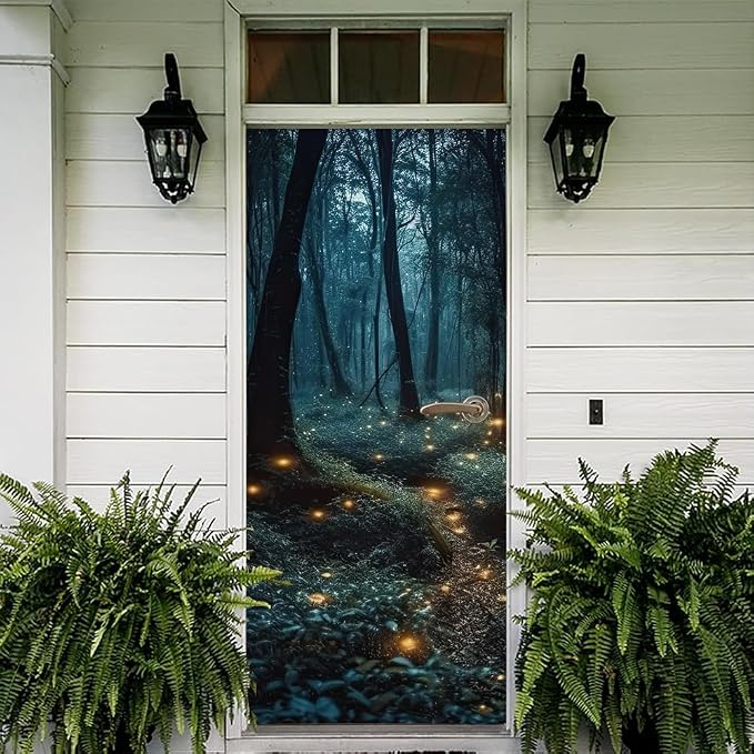 REDAMANCY Peel and Stick 3D Mural Decals Vinyl, Modern Door Wallpaper, Self-Adhesive, Waterproof, Removable - Image 5