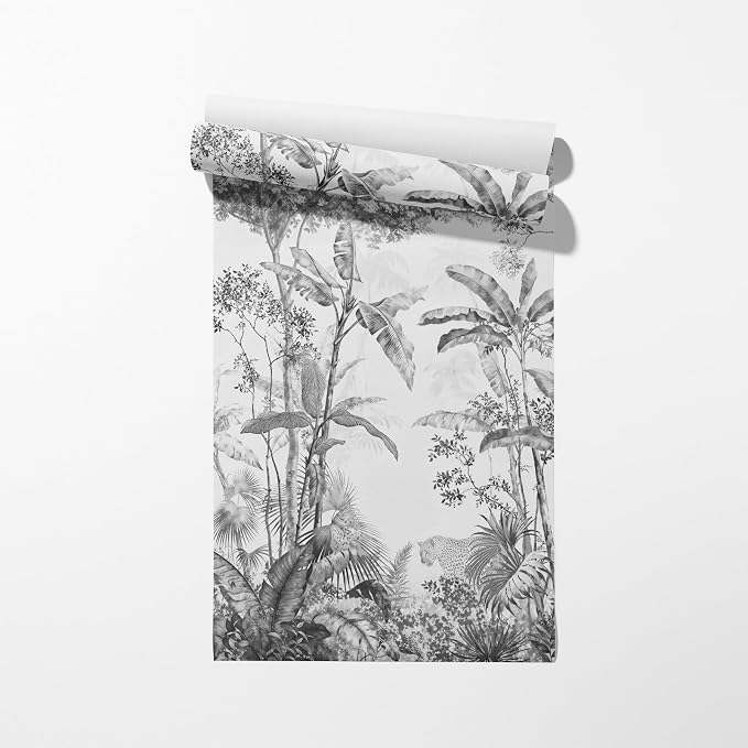 Vintage Tropical Botanical Peel and Stick Wall Mural, Canvas Wallpaper | Large Removable Mural Panels for Bedroom, Living Room, Office or Accent Wall Decor, Easy to Install - Image 8