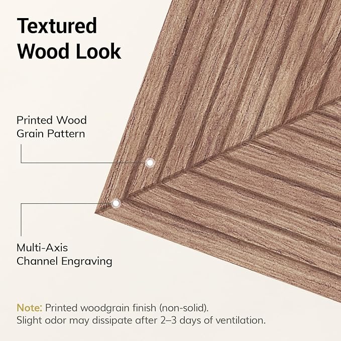 TONOR Acoustic Wall Panels Peel and Stick, 6 Pack 23.6''x23.6''-23.25 sq.ft. High-Density Acoustic Wood Panels Alternative. Soundproof Wall Panels for Interior Wall Decor, Home, Bedroom, Walnut - Image 4