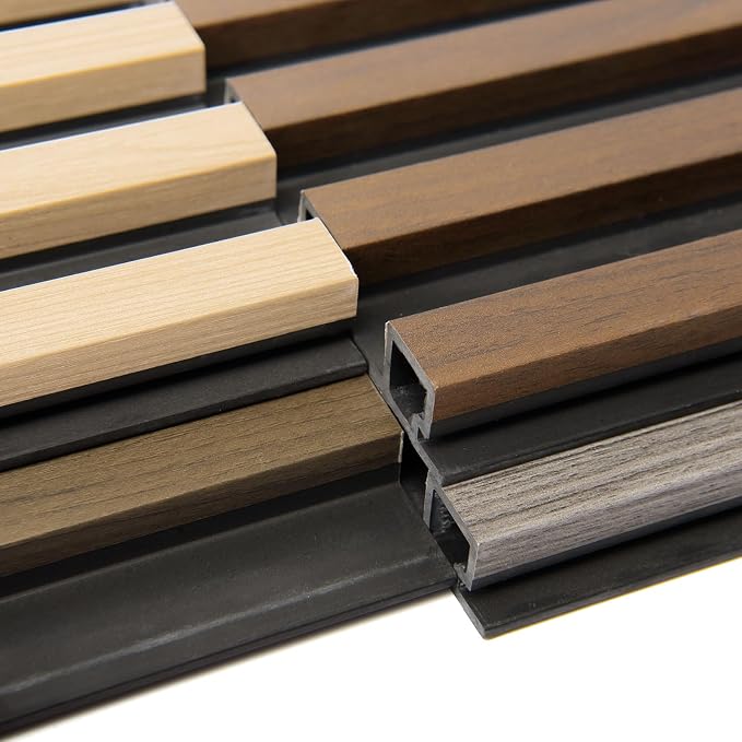Art3d 6 x 6 in WPC 3D Fluted Wood Slat Wall Panel, Sample Packs - 4 Colors | Natural Wood Texture, Weather Resistant, Durable, Easy to Install, Eco-Friendly, Elegant Design, for Living Room, Bedroom - Image 5