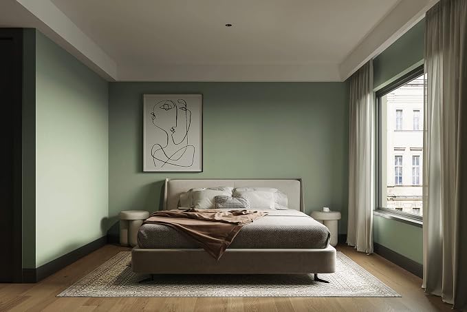 Dimoon 78.7''x17.3'' Green Skin Peel and Stick Wallpaper Contact Paper Modern Self Adhesive Wall Paper Removable Renter Friendly Textured Solid Color Vinyl Roll (78.7''x17.3'',Light Green Skin) - Image 8