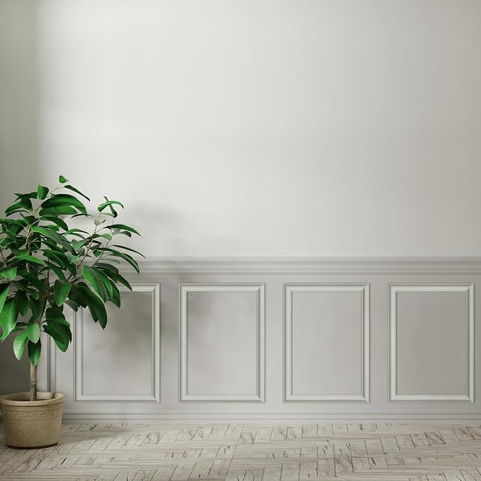 Colingmill Accent Wall Molding Kit Premade Panel,3set,16x24in | Wainscoting Panels, Peel and Stick, Wall Moulding, 3D, White, Pre Cut Picture Frame Trim, for Walls Home Decoration - Image 5