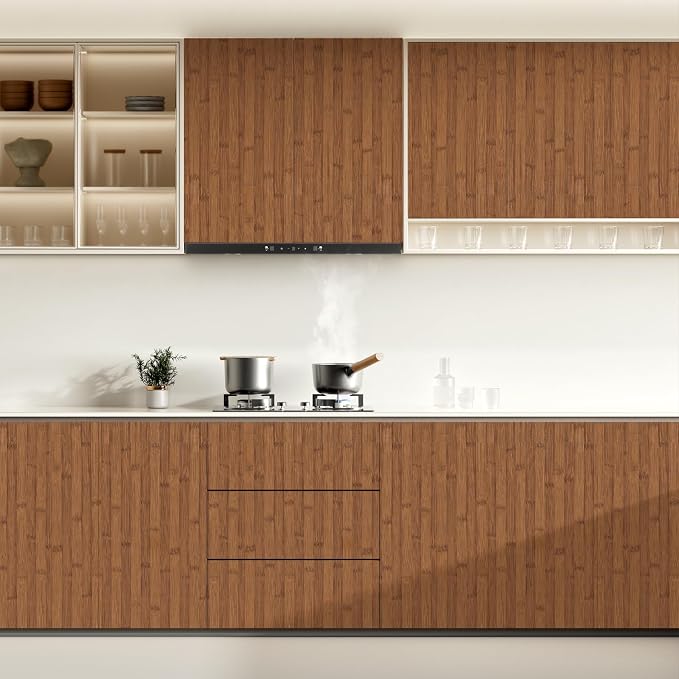 Tawny Wood Grain Contact Paper 17.3"x400" Wood Look Peel and Stick Wallpaper Removable Self Adhesive Vinyl Wallpaper for Bedroom Cabinets Countertops - Image 7