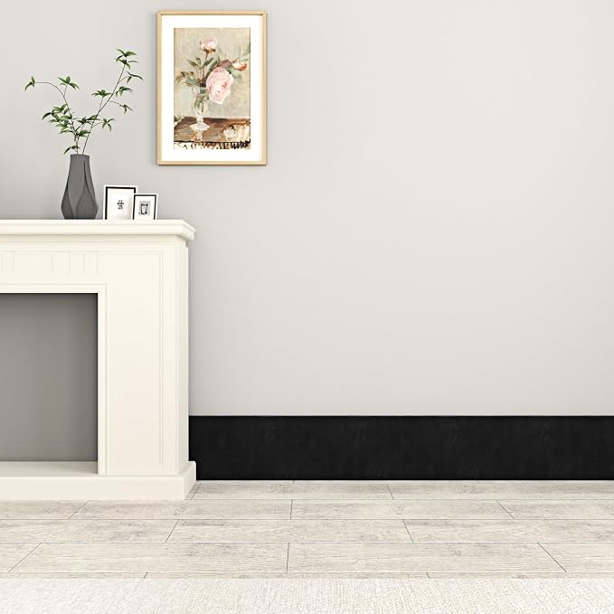 WESTICK Black Mirror Frame Border Peel and Stick Dark Velvet Wallpaper Border 3.9" x 160" Self Adhesive Removable Bulletin Board Borders Matte Black Mirror Tape for Bathroom Classroom DIY Decor - Image 7