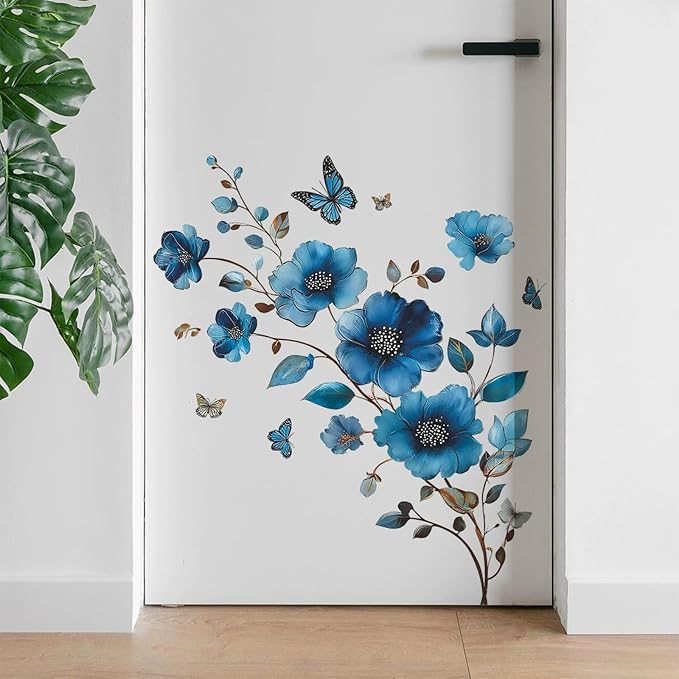 TUOKING Flowers Wall Stickers Decor,Removable Vinyl Wall Murals | Peel and Stick Modern Wall Art Decal Home Decor for Kitchen,Bedroom,Living Room - Image 5