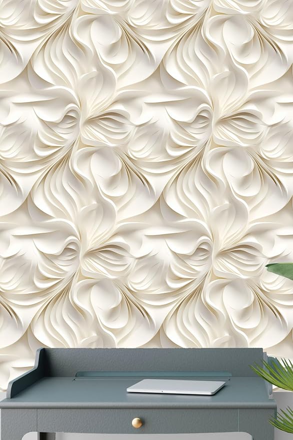 Peel and Stick Wallpaper Beige Brown Abstract Feature by WEISENI