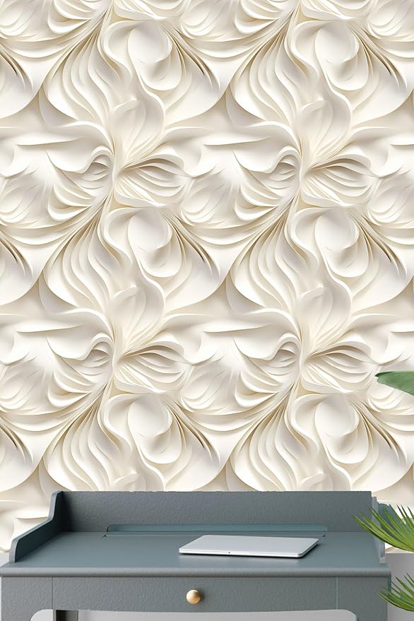Peel and Stick Wallpaper Beige Brown Abstract Accent - Image 6