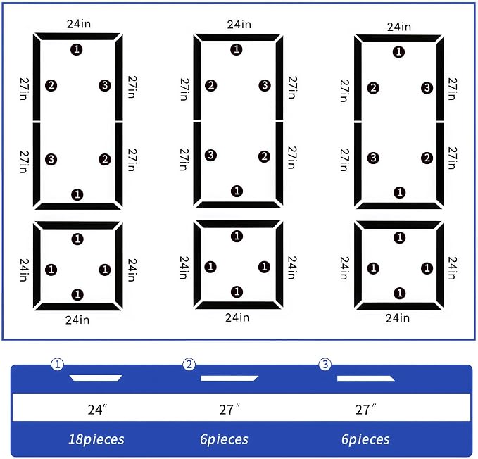 COUKIU Peel and Stick Wall Molding Kit, 6-Frame Pre-Cut Wainscoting Panels, Ready-to-Assemble Self Adhesive Wall Moulding Trim, Paintable Accent Frames for Interior Wall Decor (54" x 24") - Image 5