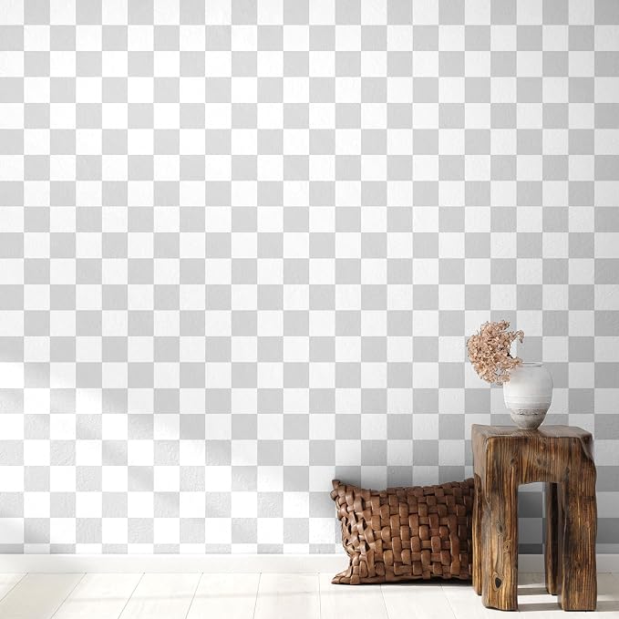 Drydiet Gray Checkered Peel and Stick Wallpaper 15.75'' x 118" | Plaid Funky Checkered Contact Paper, Waterproof Contact Wallpaper, Vintage Gingham Decor for Room Bathroom Cabinet, Trendy - Image 5