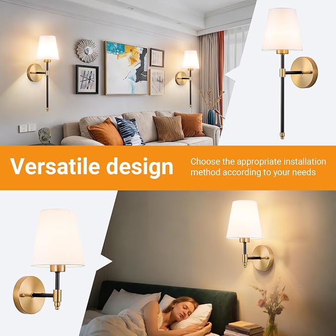 Nekhung Battery Operated Wall Sconces Set of 2, Wireless Wall Light with 10000mAh RGB Dimmable Magnetic Bulb, Rechargeable Wall Sconce with Remote Control for Bedroom Living Room - Image 8
