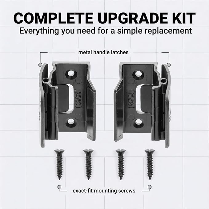 Mirrored Door Latch RV Sliding Wardrobe Doors (Pair) - Image 4