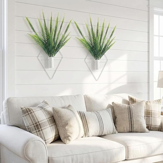 Canlierr 4 Pcs Wall Decor Hanging Planters, Boston Fern, White - Image 5