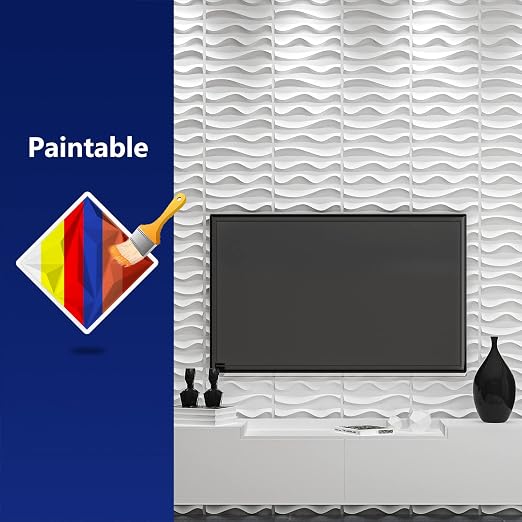 Art3dwallpanels 3D Wall Panels, 33 Pack, White PVC | 3D PVC Wall Tiles for Interior Wall Decor, Waterproof, Modern, Easy DIY for Residential and Commercial - Image 4