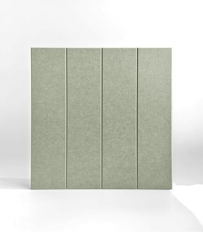 21.65" Large Square Acoustic Panels 4-Pack - Sound Absorbing Wall Panels, Noise Reducing Soundproof Decorative Felt Tiles for Home Office, Studio, Living Room - Sage - Image 3