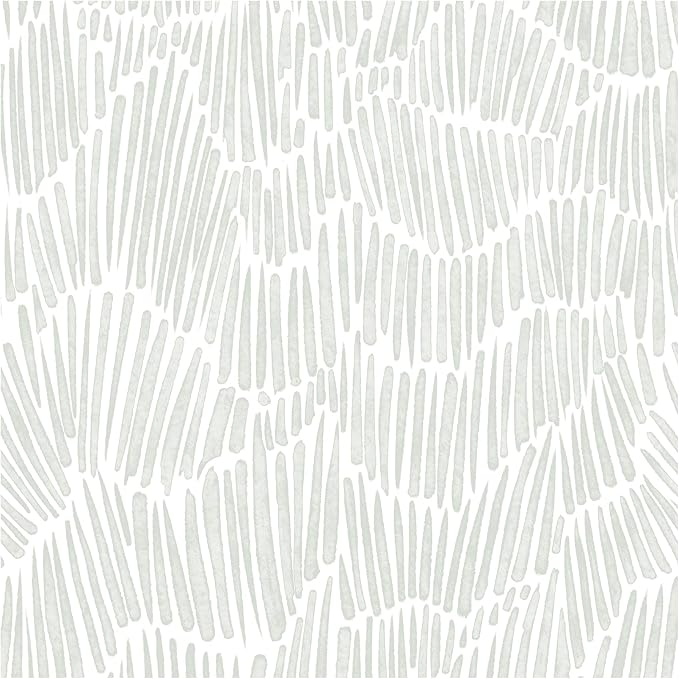 Theper Green Peel and Stick Wallpaper Modern Contact Paper 17.3"×78.8" | Boho Striped Wallpaper Self Adhesive Removable Wall Paper for Bedroom Waterproof Vinyl White and Green Wallpapers by Theper