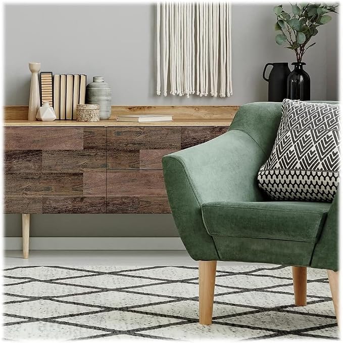 RoomMates RMK4043GM Brown Barn Wood Plank Peel and Stick Giant Wall Decals - Image 2