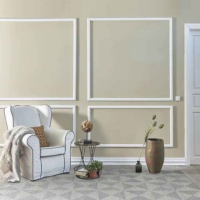TriMold Peel and Stick Chair Rail Molding, Self-Adhesive Wall Trim for Home Decoration & Wall Protection, 3m x 3cm - Image 7