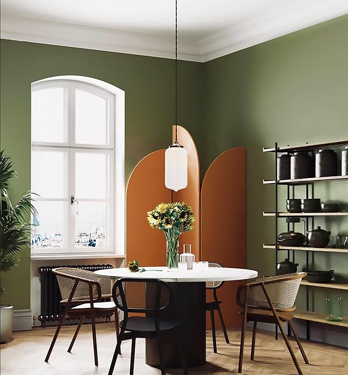 Dimoon 236''x17.7'' Green Peel and Stick Wallpaper Contact Paper Modern Self Adhesive Wall Paper Removable Renter Friendly Textured Solid Color Shelf Cabinet Vinyl Roll (236''x17.7'',Olive Green) - Image 6