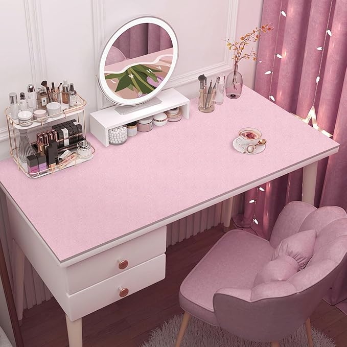 Pink Wallpaper Embossed Silk Self Adhesive Peel and Stick Contact Paper | 15.7" X 590.5" Removable Waterproof Bathroom Home Decorative Vinyl Wrap Film Cabinet Furniture Countertop Shelf Paper - Image 4