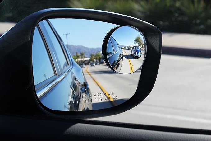 Daren's Ultimate Bundle of Blind Spot Mirrors for Cars & Trucks by Safe View Company | Real Convex Glass, Wide Angle Vision, Easy Stick On, Durable & Weatherproof - Image 4